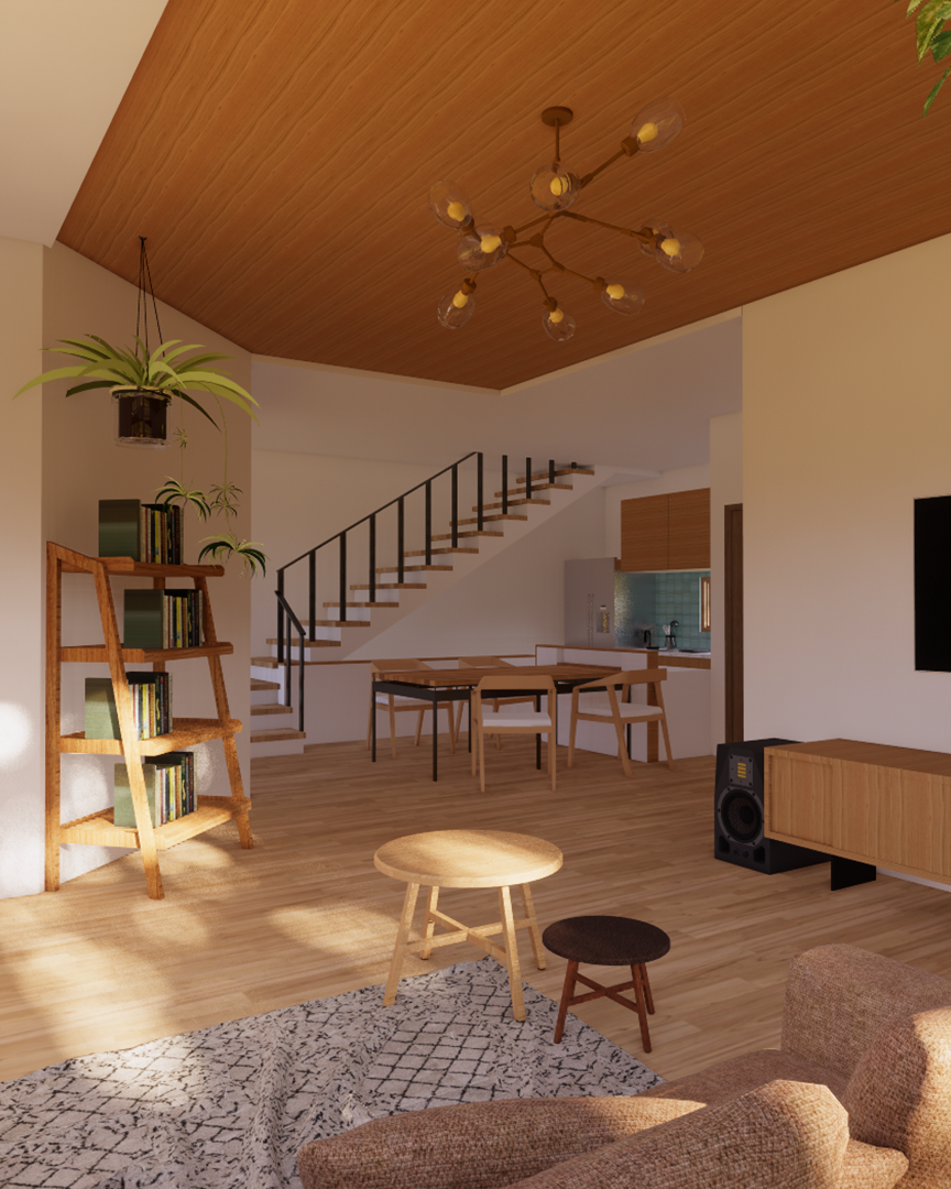 Villa Project in Ubud, modern villa with pool and glass walls surrounded by trees and blue sky